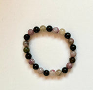 Vertus de la tourmaline multicolore en lithothérapie - Bracelet de tourmaline multicolore