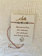 Bracelet Sette- vertus de l'agate mousse en lithothérapie - bracelet en agate mousse