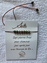 Charger l'image dans la galerie, Bracelet Sette (pierres M) - Unakite
