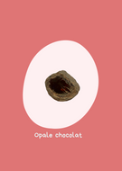 Opale chocolat - Pièce unique brute Opale chocolat- Qualité Extra - Taille  (2,5 sur 2,5- profondeur 1,5 cm)
