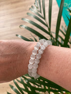 Sélénite - Bracelet 8 mm - Qualité AAA