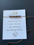 Bracelet Sette- Quartz fumé -M