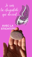 Stichtite - vertus de la stichtite en lithothérapie - galet de stichtite